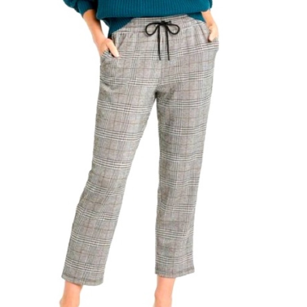 Plaid Pull On Pants